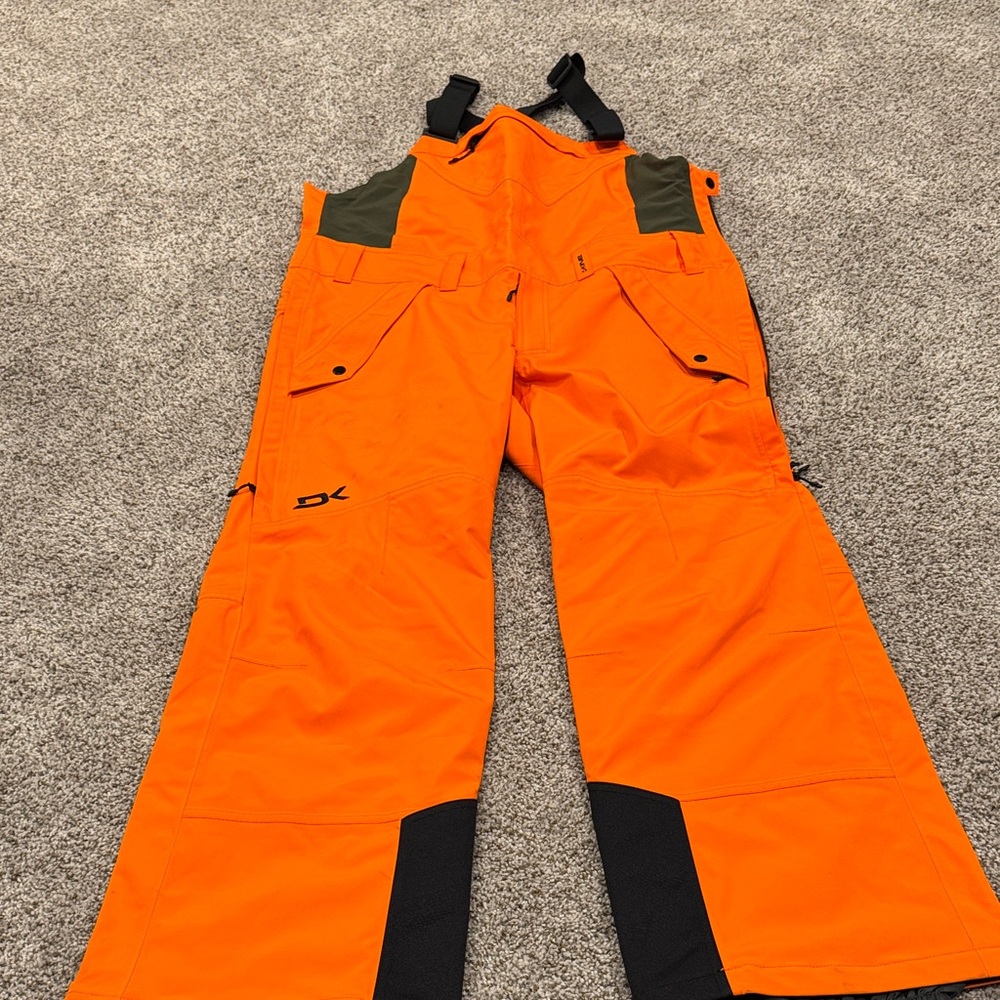 Men's Orange Snow Pants